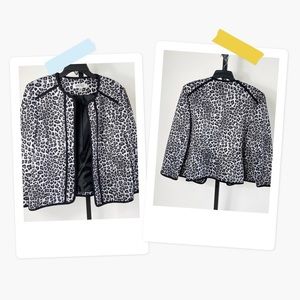 NWT KASPER Leopard print Blazer- size 14